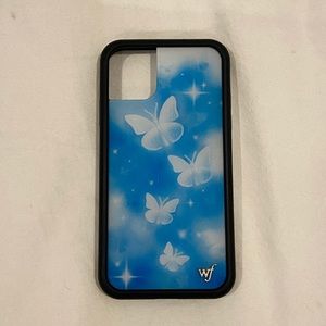Blue Butterfly Wildflower iPhone 11 Case